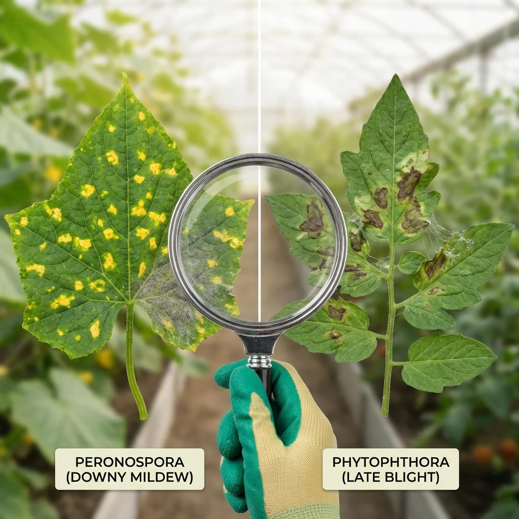 Хвороби огірків та помідорів