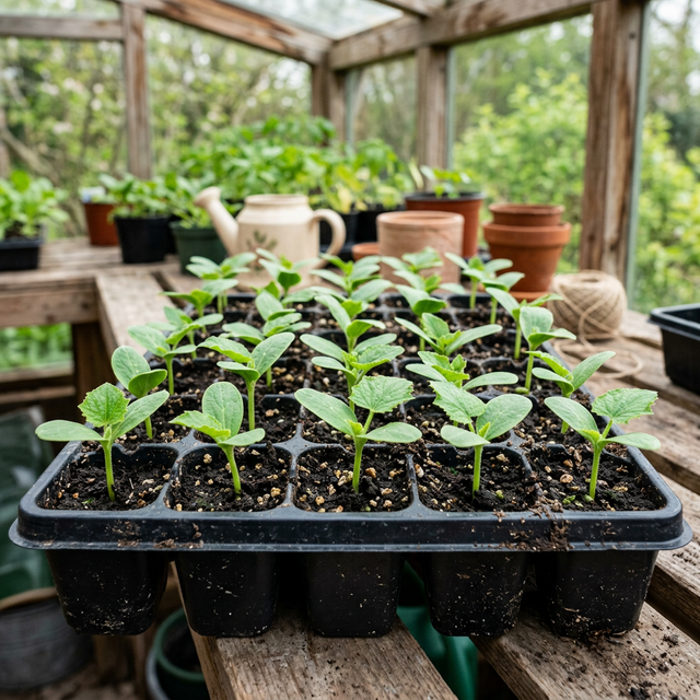 коли садити огірки на розсаду
