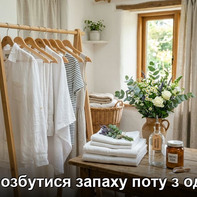 як позбутися запаху поту з одягу