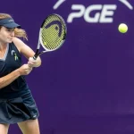 Дарія Снігур під час фінального матчу WTA 250 у Празі