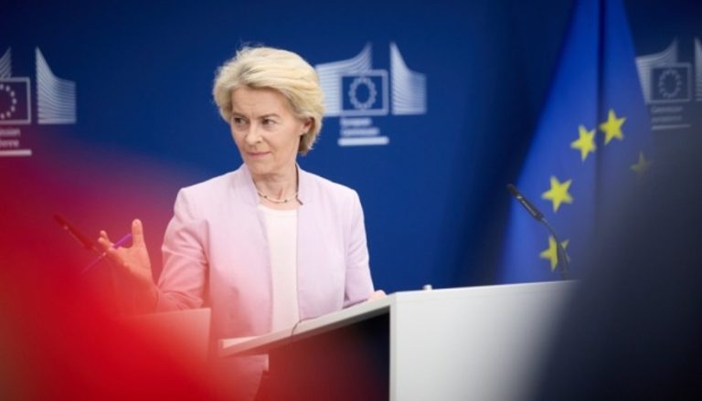 Урсула фон дер Ляєн під час пресконференції в Києві 15 липня 2026 року