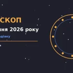 Щоденний гороскоп на 18 серпня 2026 року з нотатками, чашкою кави та символами знаків Зодіаку на тлі ранкового світла