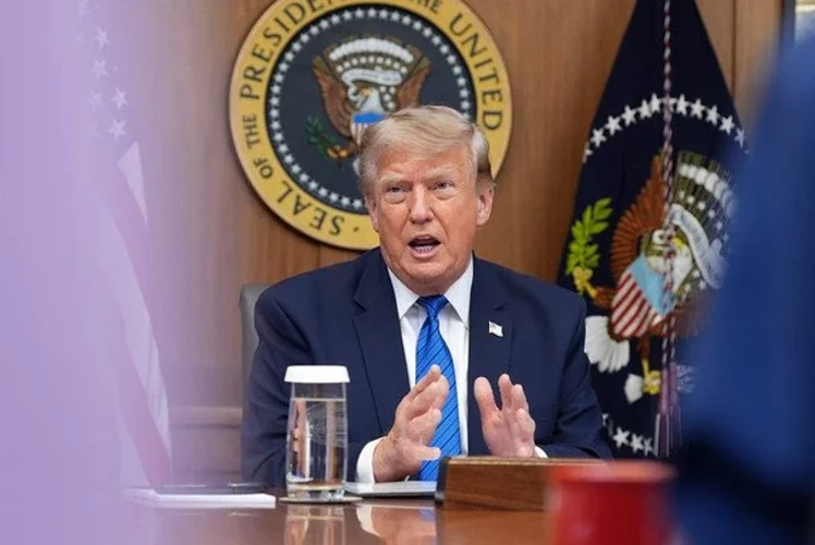 Дональд Трамп під час пресконференції у Білому домі