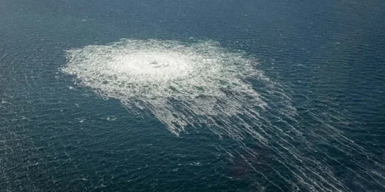 Витік газу з газопроводу Північний потік-2 у Балтійському морі