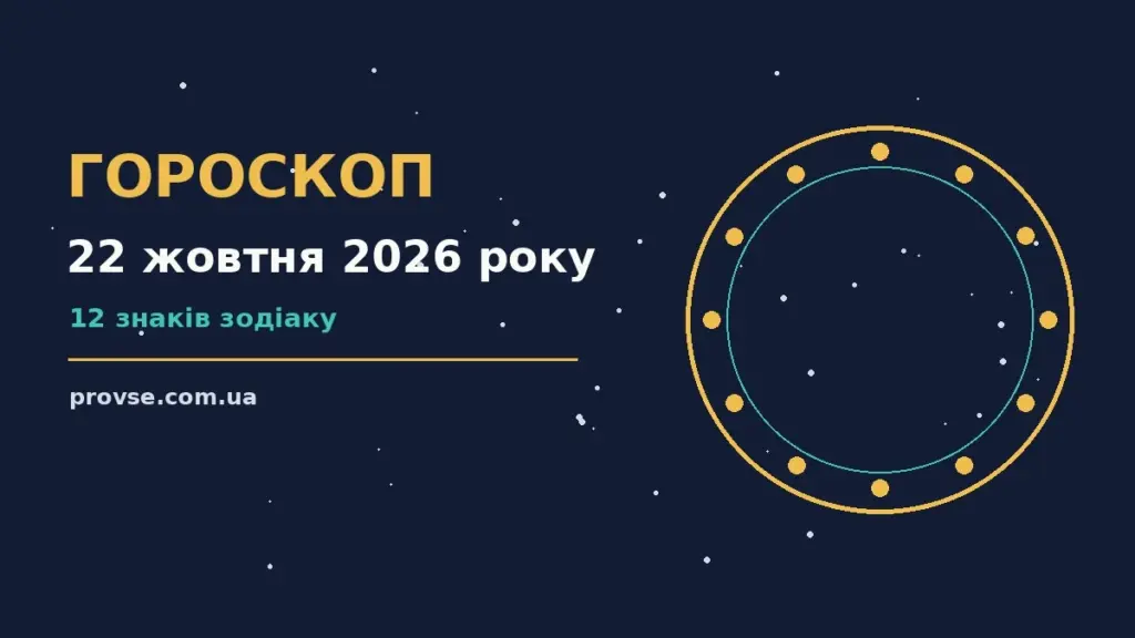 Гороскоп на 22 жовтня 2026 року: робочі цілі, стосунки і практична дія дня