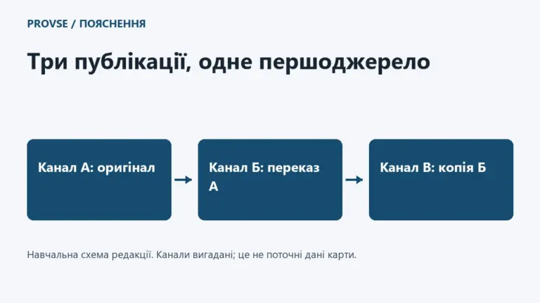 Джерела карти Нептун: навчальна схема одного оригіналу та двох переказів