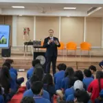 Захід до Дня захисників і захисниць України в Apeejay School International у Нью-Делі за участі представників посольства