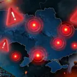 Пошкоджена енергетична інфраструктура України після удару