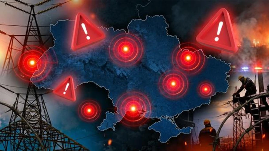 Пошкоджена енергетична інфраструктура України після удару