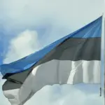 Ілюстративне фото зерна на тлі балтійського порту (фото: ERR)