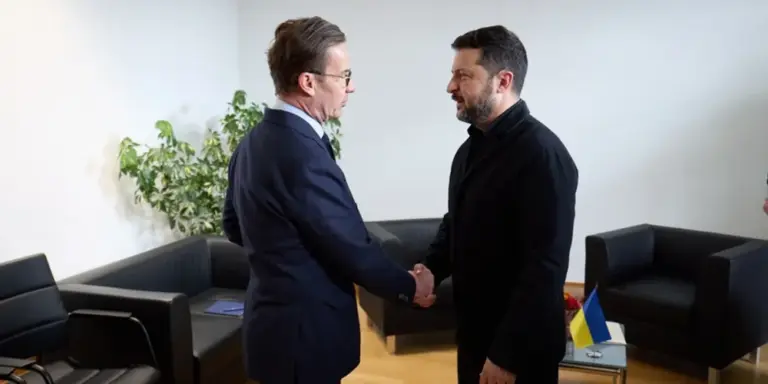 Зустріч президента України Володимира Зеленського з прем'єр-міністром Швеції Ульфом Крістерссоном 16 жовтня 2026 року