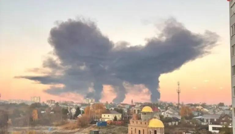 Пожежа на території підприємства «Консервсушпрод» у Брянській області